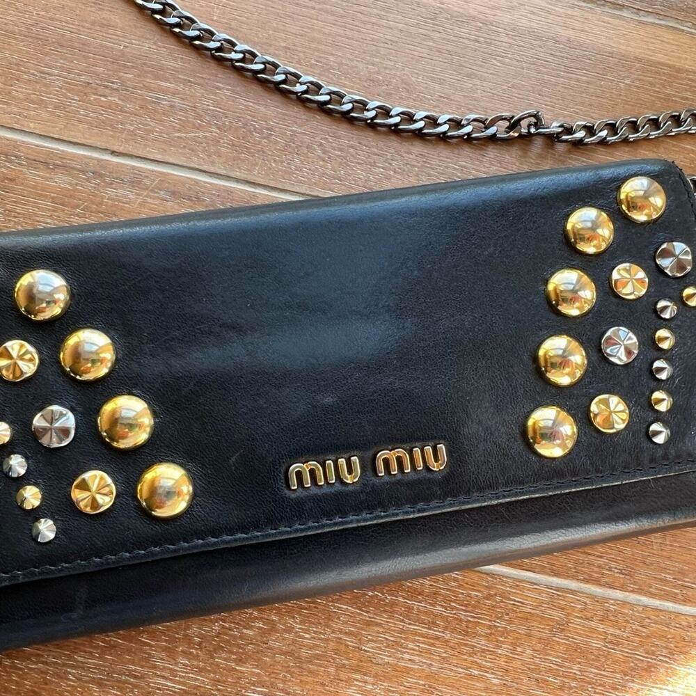 Miu Miu Wallet With Chain - image 2